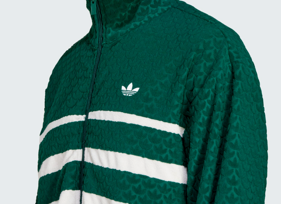 Adidas Sweatjacke Outdoor Monogram Frottee JD0696 loose fit Gr.3XL bis 4 XL