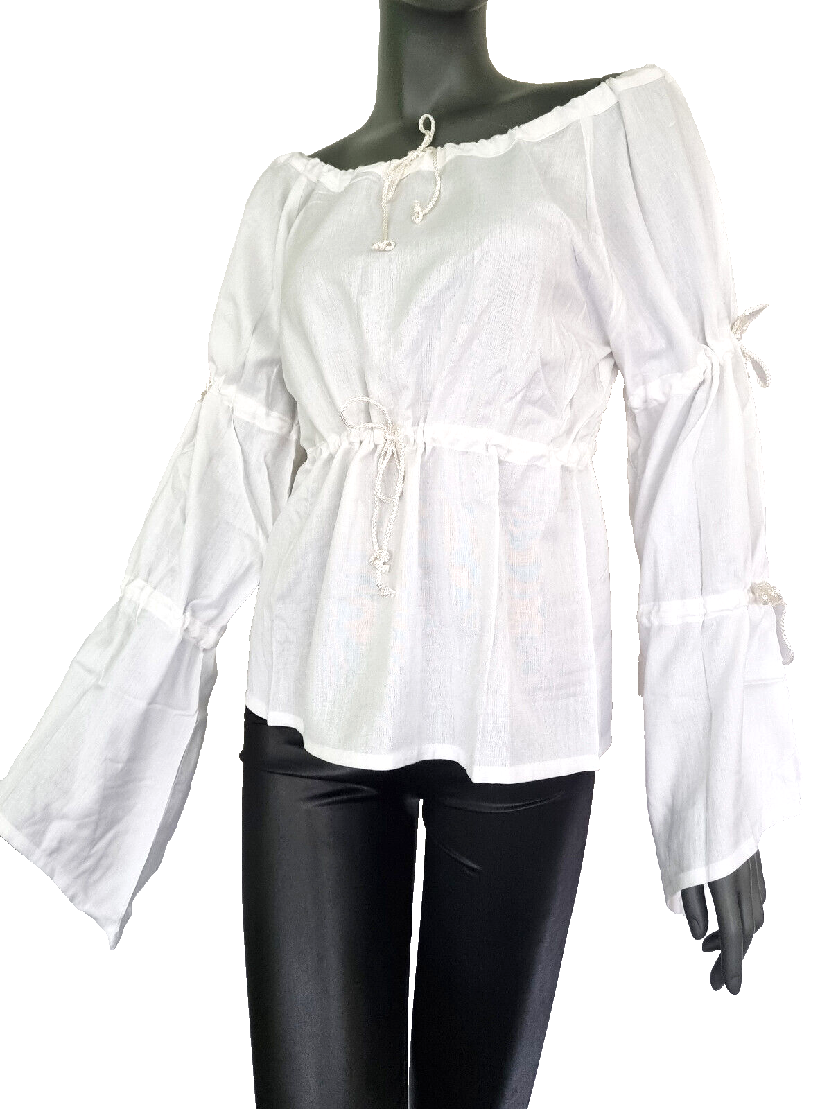 HemdBluse Mittelalter Larp Boheme Schnürung Freesize 34-40