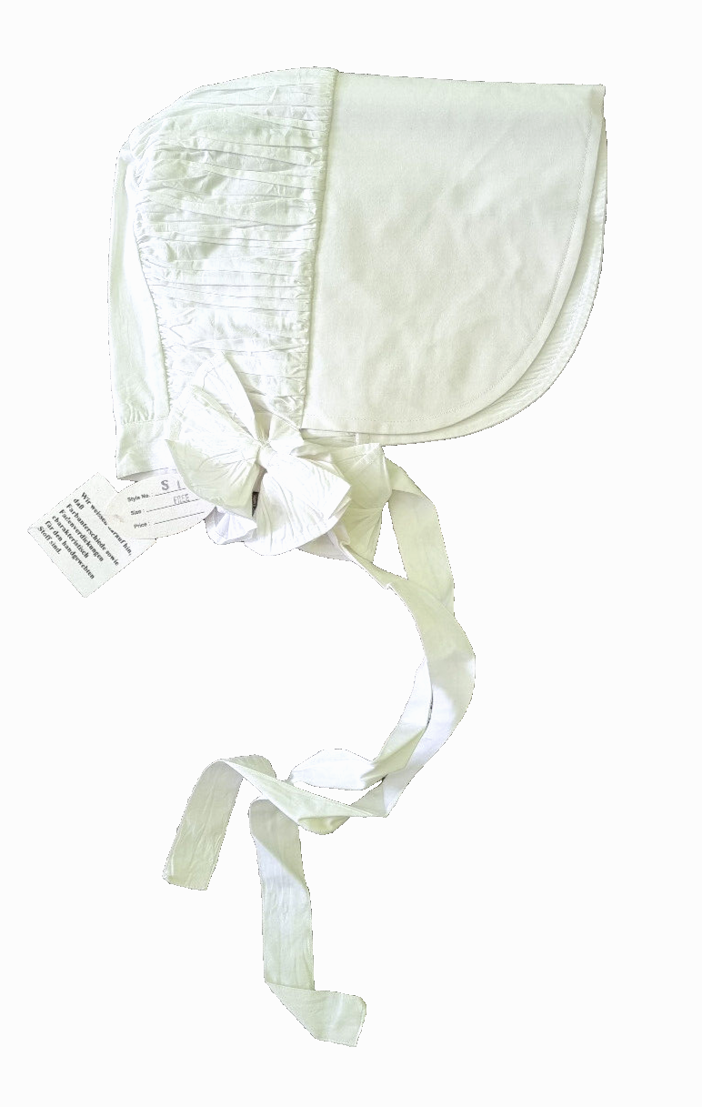 Bäuerin Magd Kopfbedeckung Kolonialzeit Haube Mittelalter Larp victorian weiss