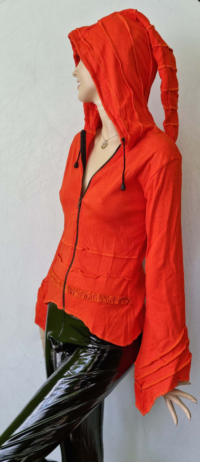 Sweatjacke Gugel Ethno Goa Gothic Hippie Gr. 34-40