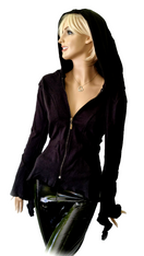Zeige Bild Gugel Zipfeljacke Goa Ethno Medieval Gothic Hippie oliv Gr.36/38 4