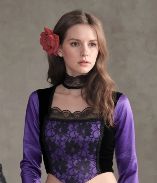 Miedertop Samt Spitze Gothic victorian barock bordeaux Gr. 34-38