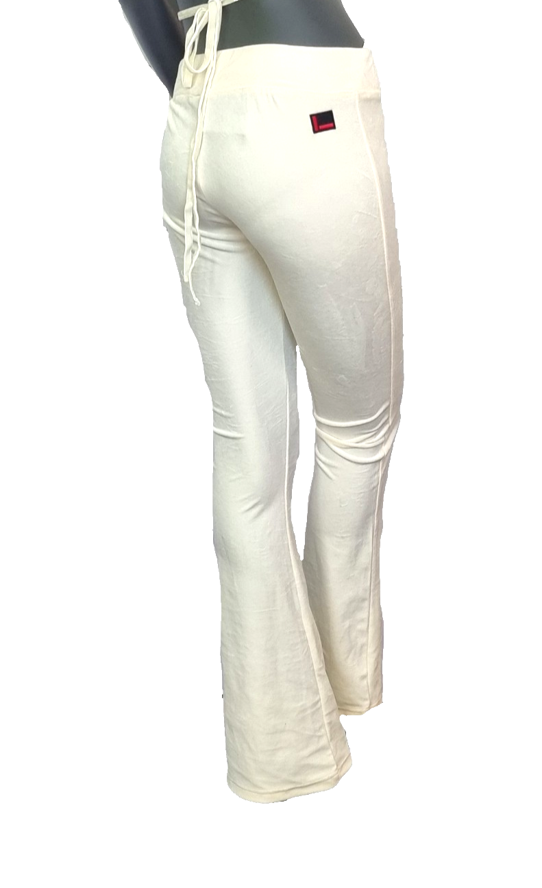 Fubu Signature Nickihose Flared Bindeband Gr creme vanille S-XL