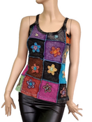 Zeige Bild Ethno Patchwork Tops  Flower Swastika Symbole Gr.36-40 3