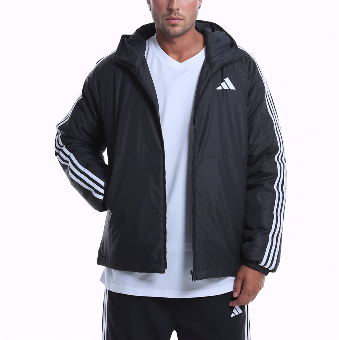 Adidas Essentials Insulated Unisex Jacke gefüttert schwarz Anorak Gr. XL
