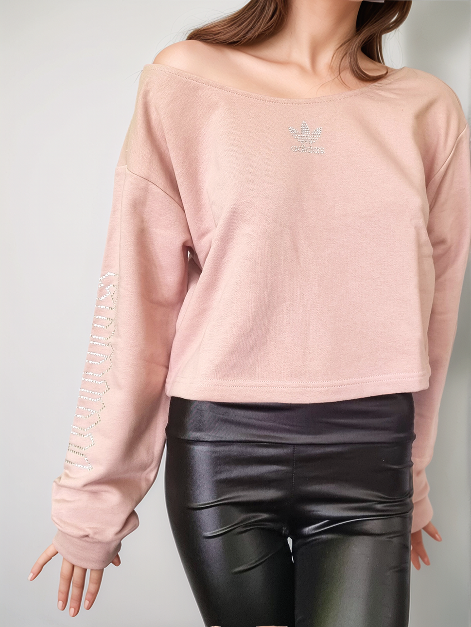 Adidas Originals 2000 Luxe Slouchy Crew beige Gr. 34,36