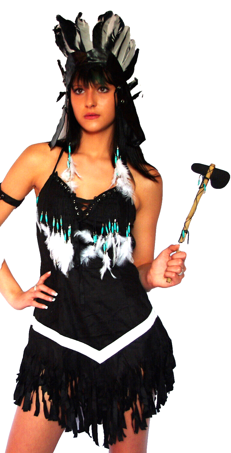 Faschingskostüm Karneval Indianerin Azteke Gr.36
