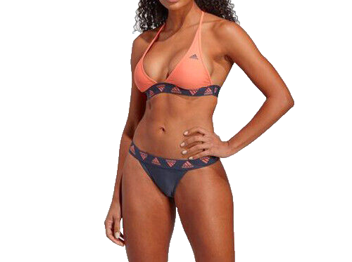 Adidas Neckholder Bikini Set HR4397 orange blau  Gr.XS