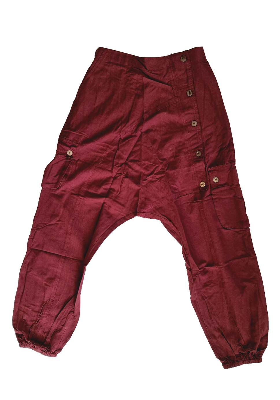 Haremshose Pumphose Aladinhose Pluderhose Yoga Goa Sarouel Baggy rot 40/42