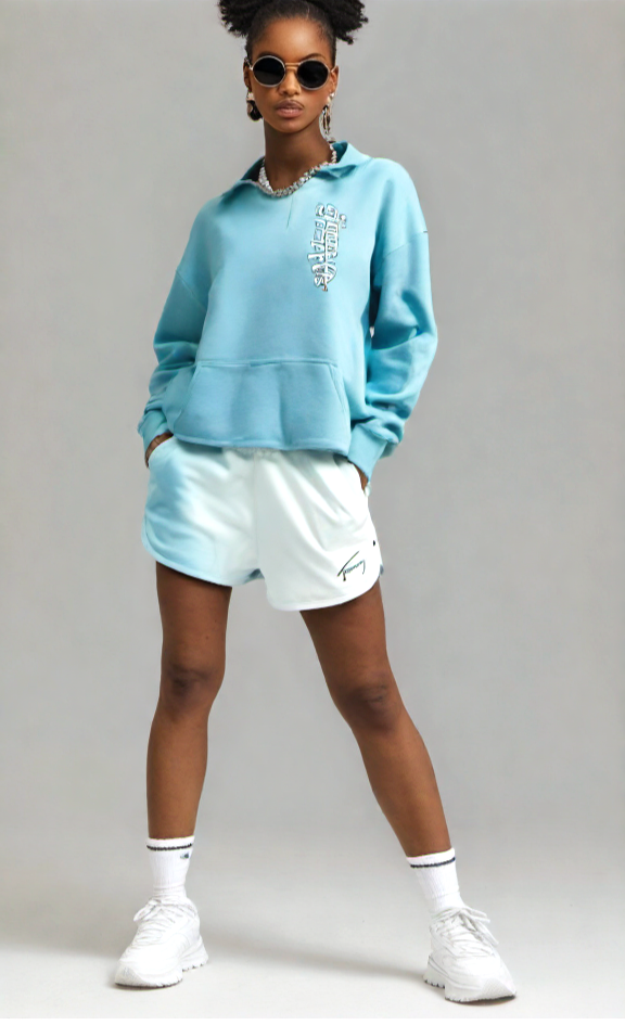 Tommy Hilfiger Jeans Sweat Shorts Damen Dip Dye Gr.M 36/38