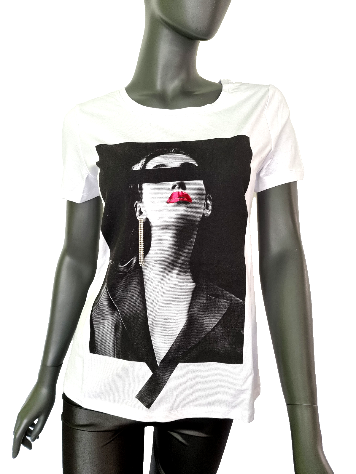 Aniston Selected  T-Shirt Diva Print mit Strass Gr.38