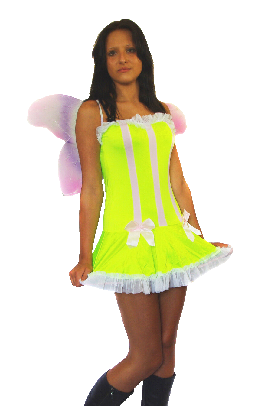 Faschingskostüm Karneval Neon Fairy Gr.34-38 freesize