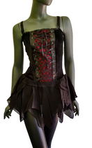 Zeige Bild Corsagentop Mieder Gothic Punk Victorian  Medieval Zipfel schwarz Gr.36-40 4