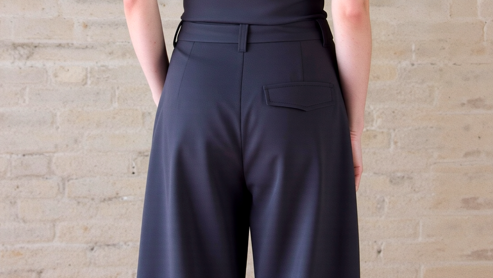 Zhrill wide leg Pants Rulan Techno blaugrau Gr. 42