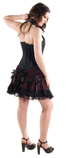 Zeige Bild Neckholder Corsagen-Top Rockabilly Gothic Party Gr. 32/34 3