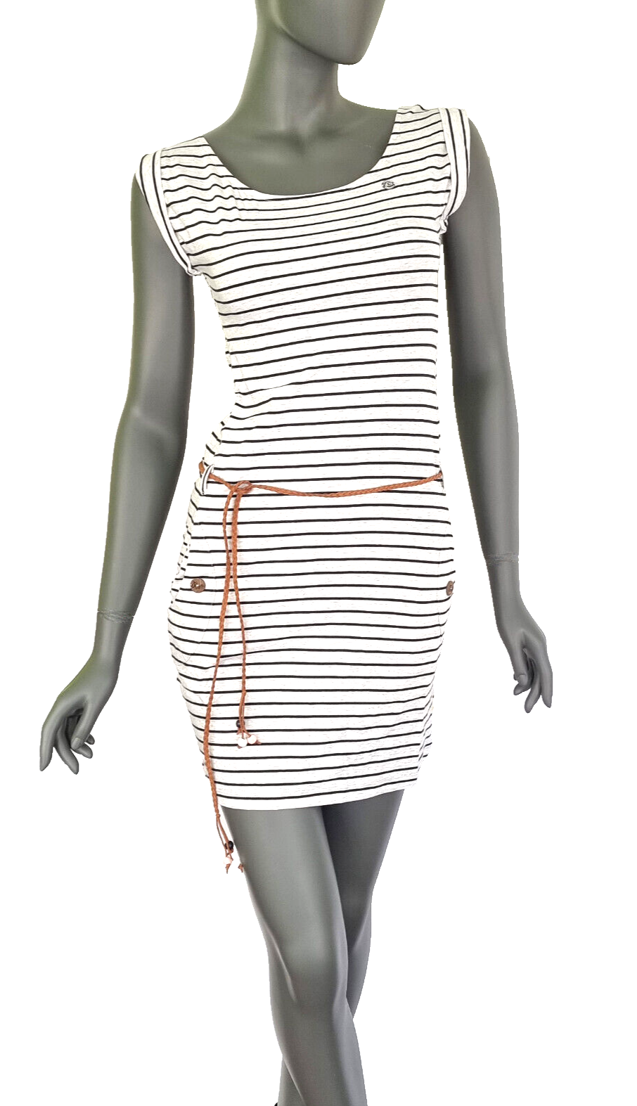 Ragwear Sommerkleid Tagg Stripes Marinelook mit Gürtel Gr. XS,S,M,L
