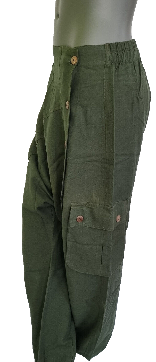 Haremshose Pumphose Aladinhose Pluderhose Yoga Goa Sarouel Baggy rot 40/42