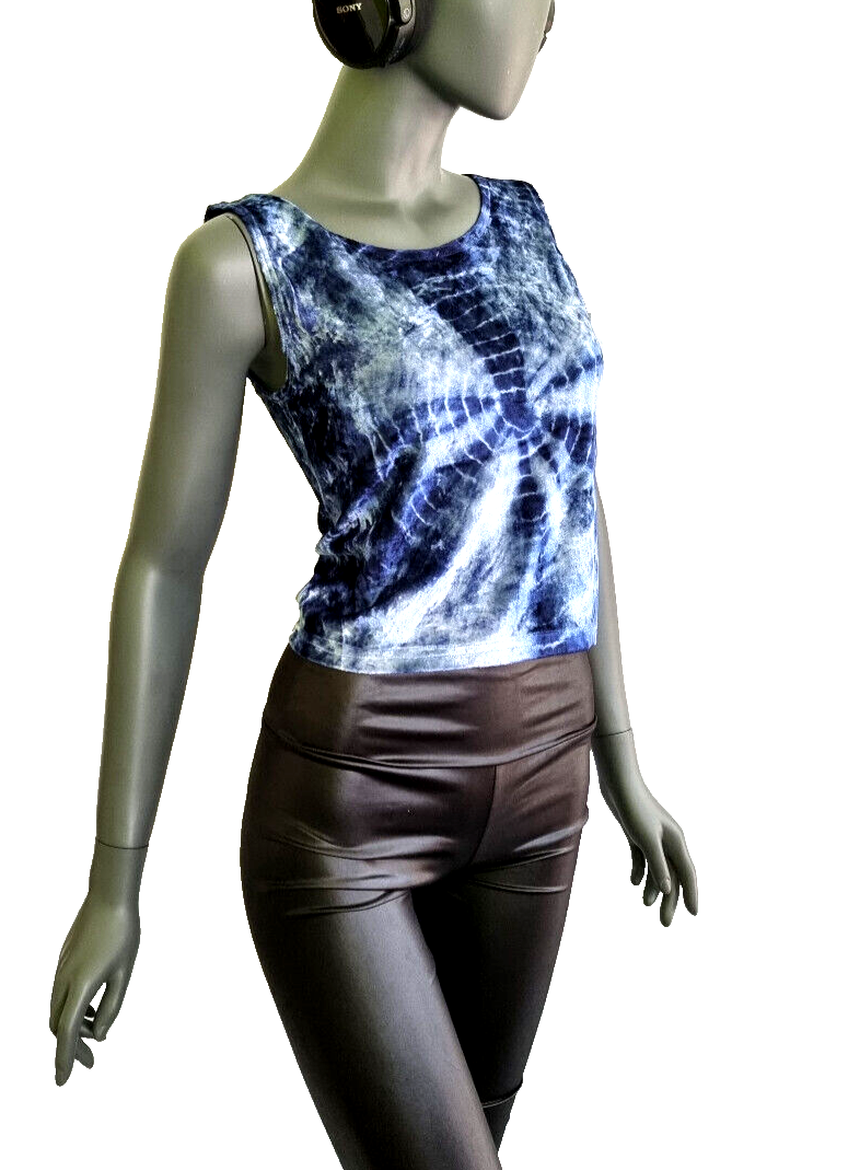 Bäres Samtshirt Rave Hippie Batik Damen Gr.34/36