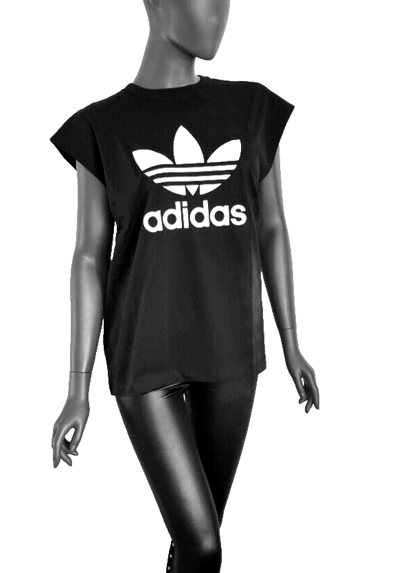 Adidas 2 Teiler Trefoil oversized cut IC7203 schwarz Gr.M