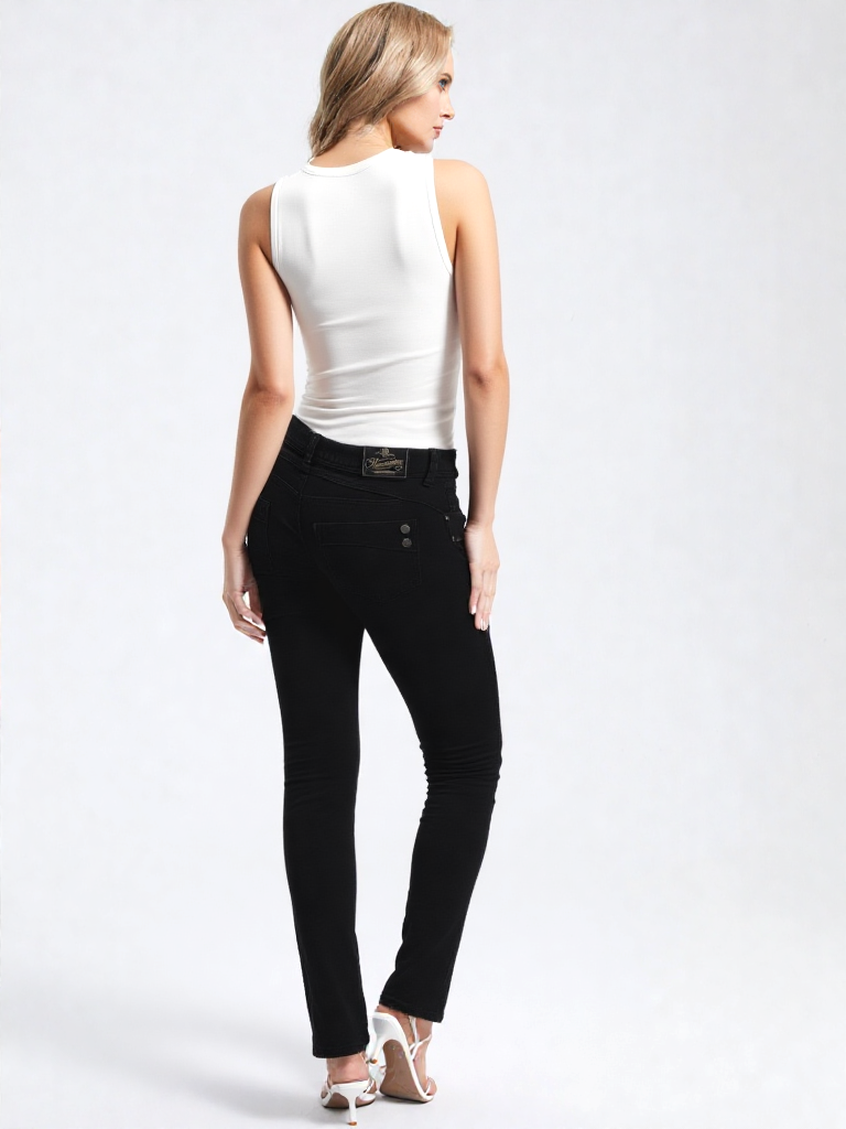 Herrlicher Jeans Piper Slim Denim schwarz Gr.W32 L32