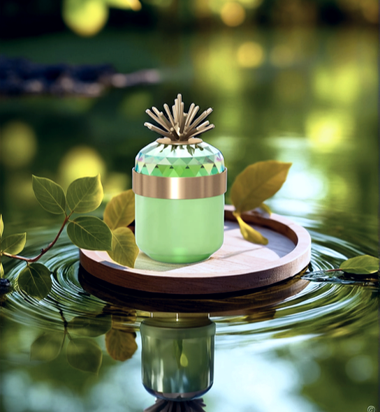 Swarovski Dekoglas Jungle Adoki grün