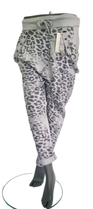 Zeige Bild Jogpants Italy Freizeithose Schlupfhose Leopard Harem Boyfriend Gr.34-38 onesize 2