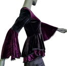 Zeige Bild SamtTunika  Gothic  Witch Medieval Victorian schwarz-lila Larp Gr.34-38 3
