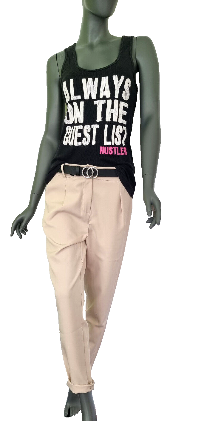 Hailys Schlupfhose beige Kombitalent elegant sportlich casual Hüfthose Gr. 32-42