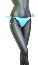 Zeige Bild Calvin Klein Bikinihose hellblau brazilian half string Gr.XXL 3