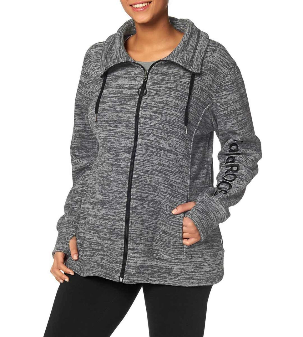 KangaROOS Fleecejacke grau melange Gr.40 - 50