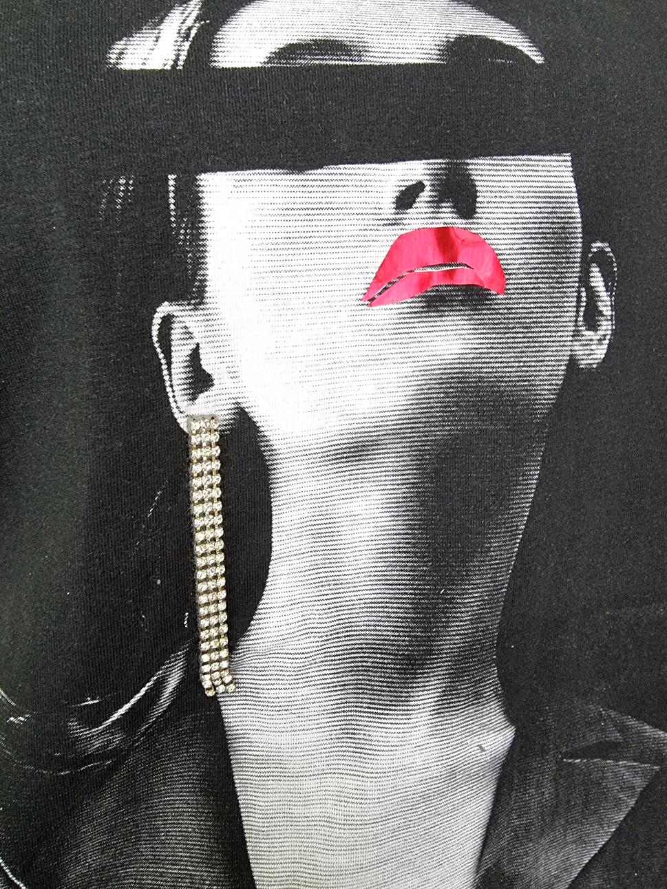 Aniston Selected T-Shirt Diva Print mit Strass Gr.40