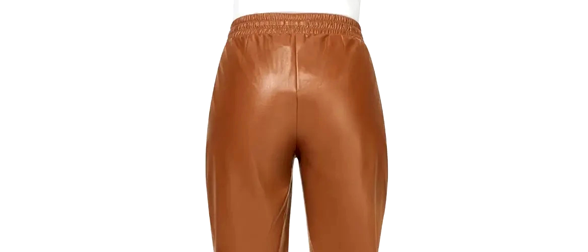 Lederimitat Jogginghose cognac Gr.44