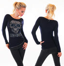 Zeige Bild ENZORIA Pulli mit Srass und Nieten Skull Gr.34/36 3