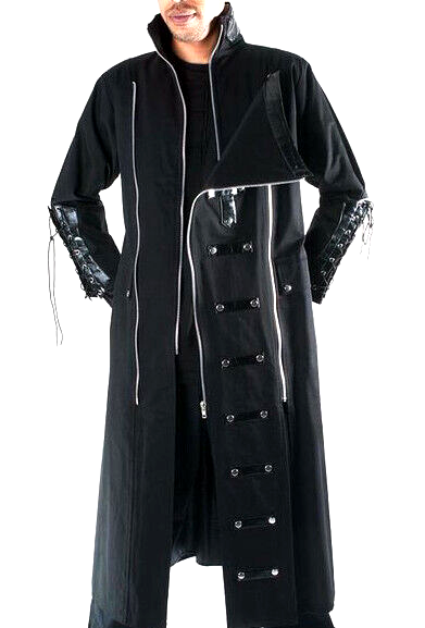 Trenchcoat Steampunk Herren Gothic Victorian  Military Larp Gr.S/M