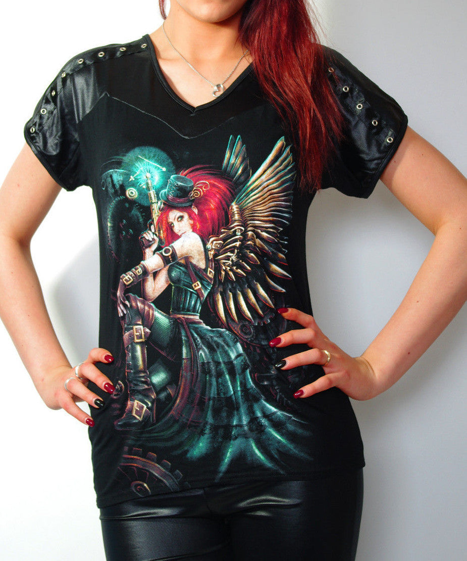 Spiral Motiv Steampunk Shirt Gr.34-42