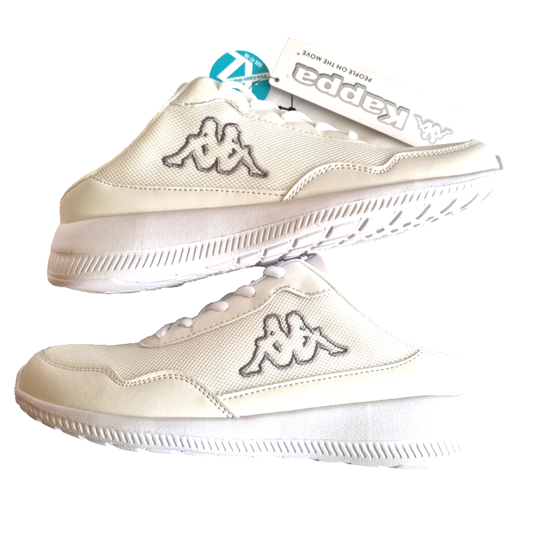 Kappa Pantoletten Sneaker lightwight offwhite grau weiss Gr.38