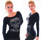 Zeige Bild ENZORIA Pulli mit Srass und Nieten Skull Gr.34/36 2