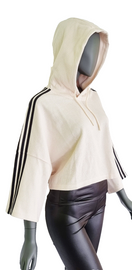 Zeige Bild Adidas Sweatshirt IC5461 Cropped Hoodie Poncho Gr.40 L 4
