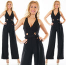 Zeige Bild Lucas + Emma Sexy Jerseyoverall  5 Farben Bootcut Wide Leg Gr.34/36 kleine 38 2