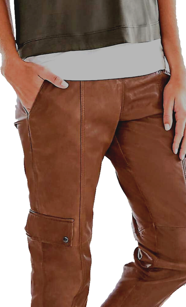 Cargo Lammnappa Lederhose cognac Gr.34-36