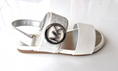 Zeige Bild Michael Kors Kids SYDNEY KENZIE 1 - Riemensandalette - weiss silber Gr.36 (35) 4