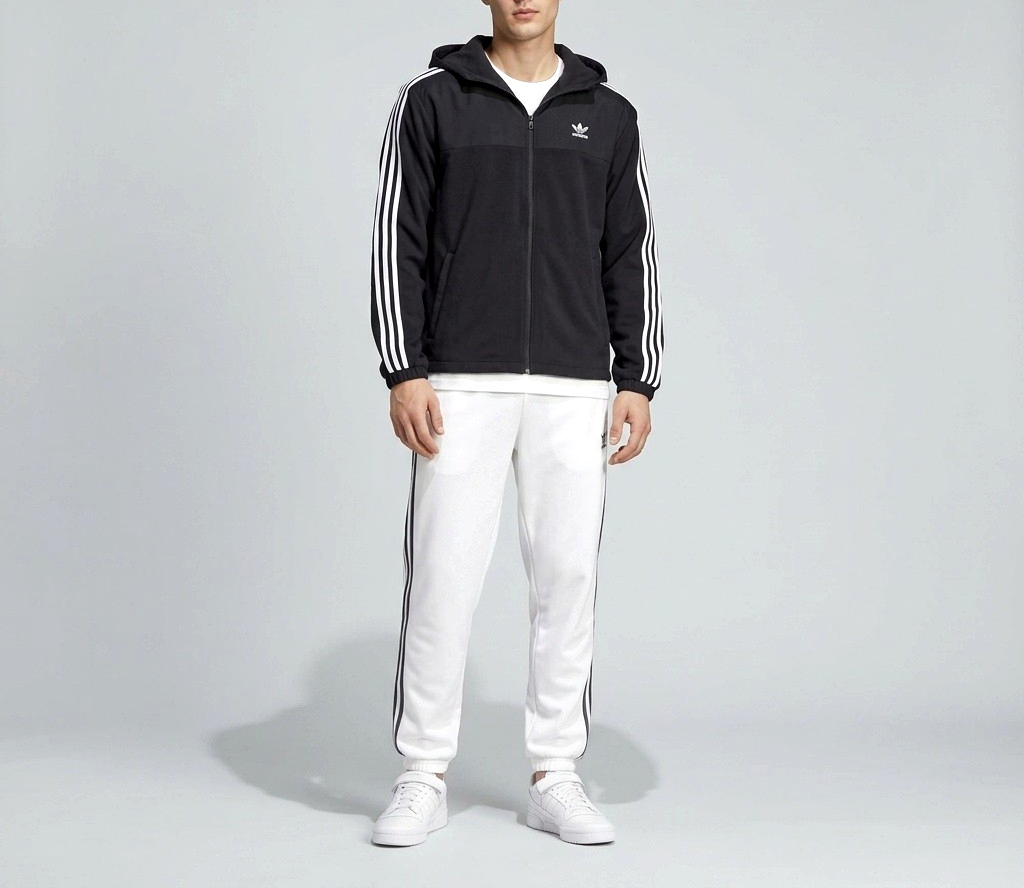 Adidas Originals adicolor Fleece Jacke Hoodie schwarz Gr.L