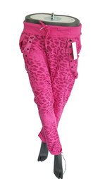 Zeige Bild Jogpants Italy Freizeithose Schlupfhose Leopard Harem Boyfriend Gr.34-38 onesize 2