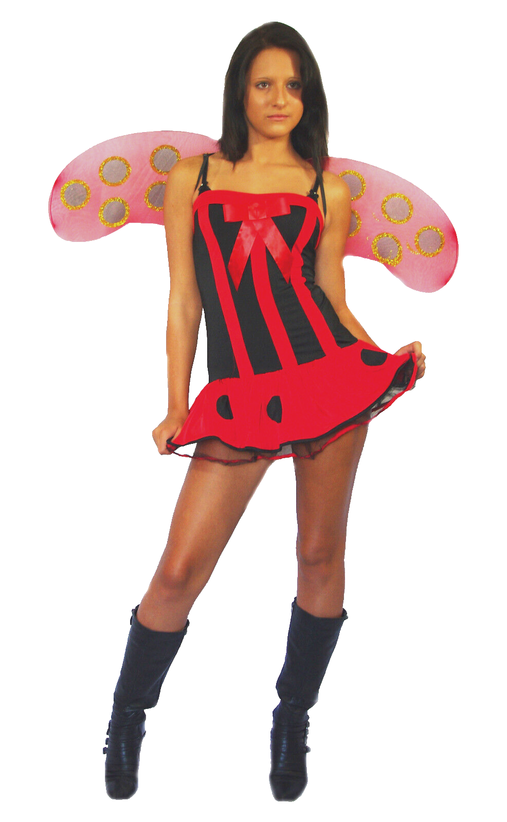 Faschingskostüm Karneval Marienkäfer stretch Gr.34-38 onesize
