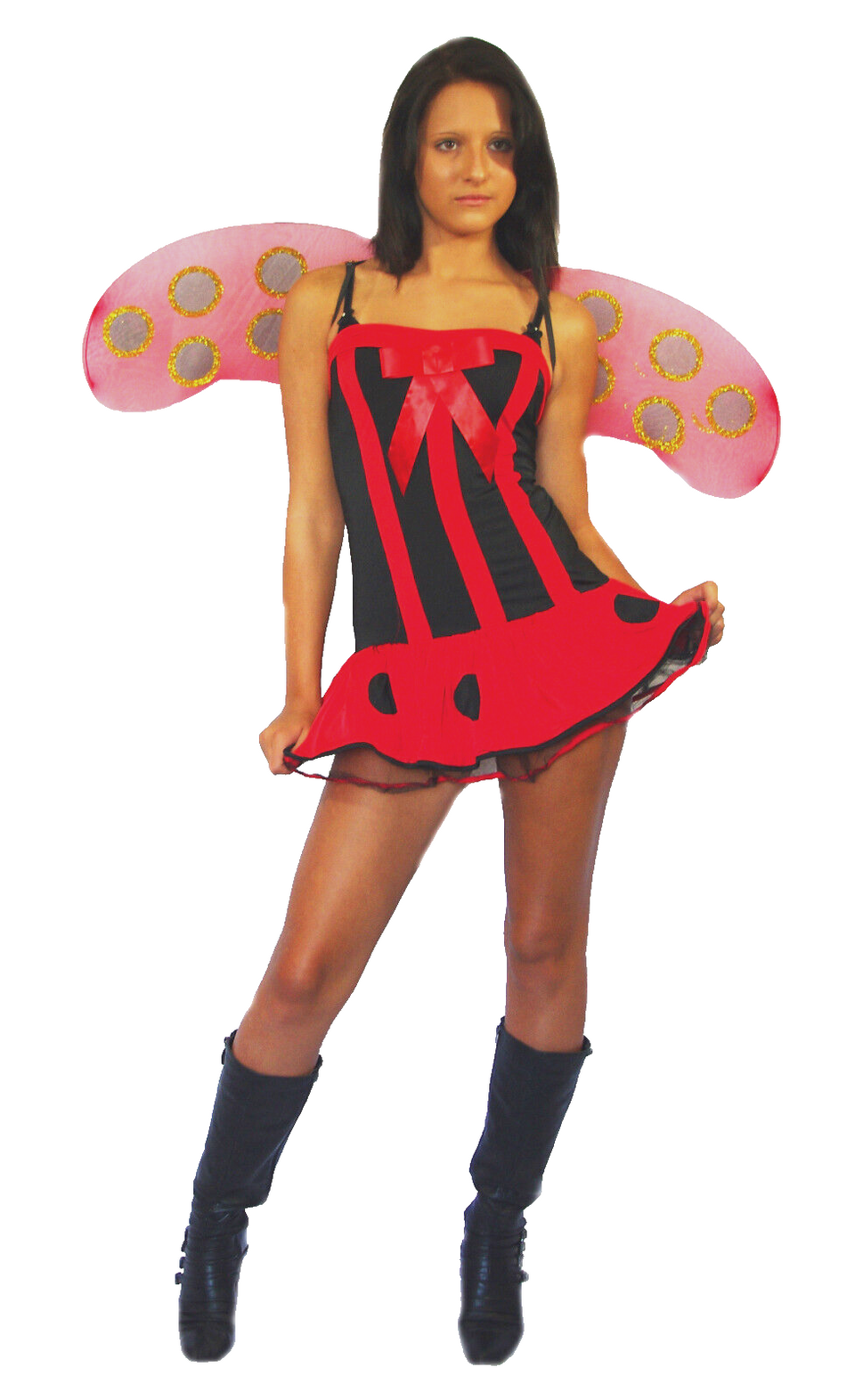 Faschingskostüm Karneval Marienkäfer stretch Gr.34-38 onesize