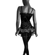 Bäres Stäbchen Corsagentop Spitze Gothic Punk Victorian  schwarz Gr. 36-38