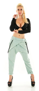 Zeige Bild Damen Harem JogPants Baggy Boyfriend Freizeithose Bänder 34-38 onesize 4