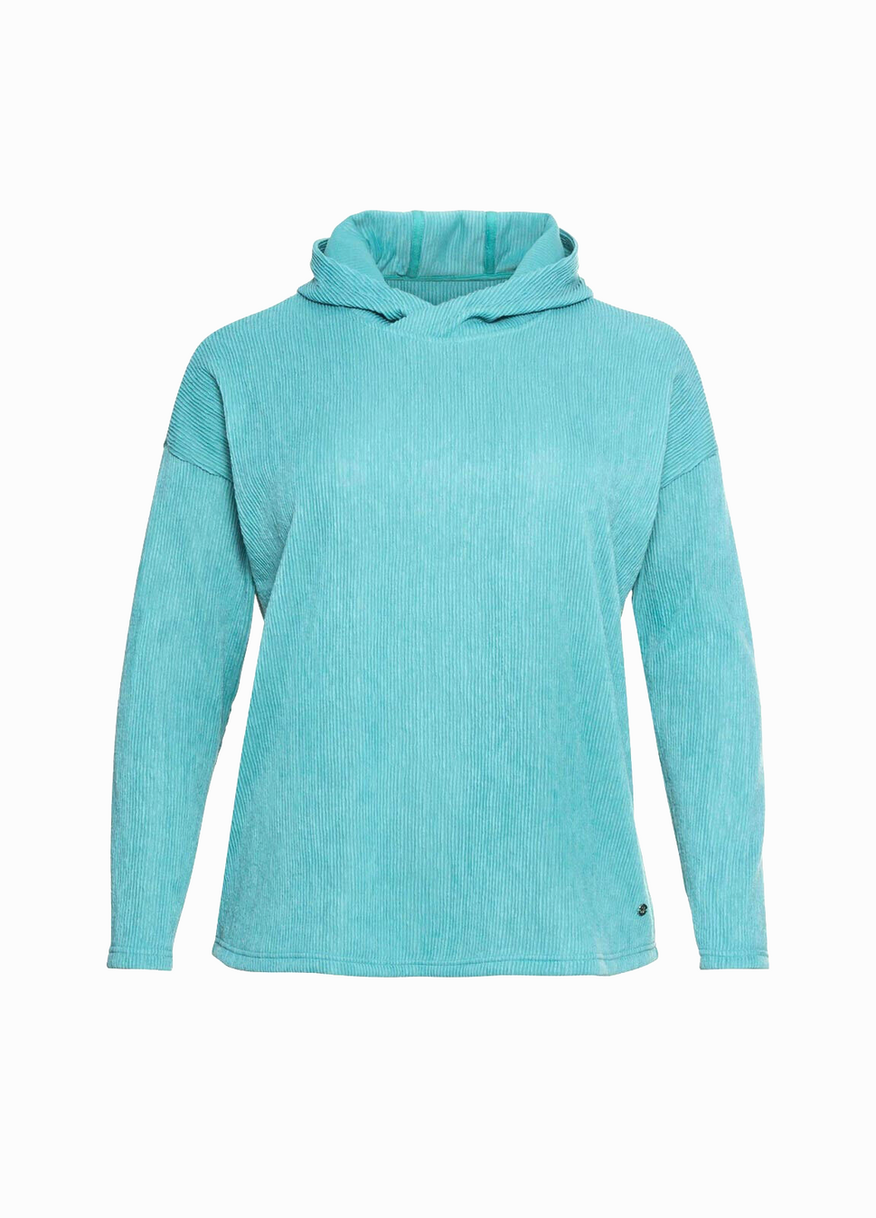 Sheego Longsleeve Struktur Kapuzenshirt Hoodie Gr. 44/46