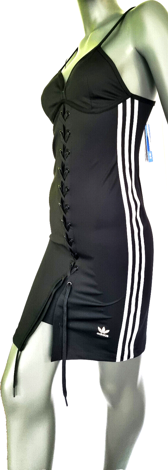 Adidas Kleid Laced HK5084 Strap Dress Schnürung Gr.32-44