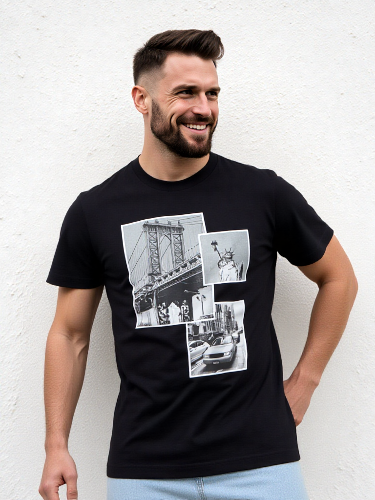 Joop! Herren T-SHIRT Dismas regular fit schwarz Gr.3XL